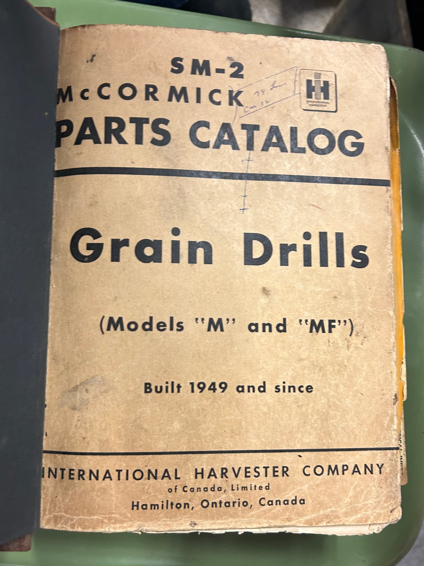 IH McCormick _ Grain Drills (Models M & MF) _ Parts Catalog SM-2