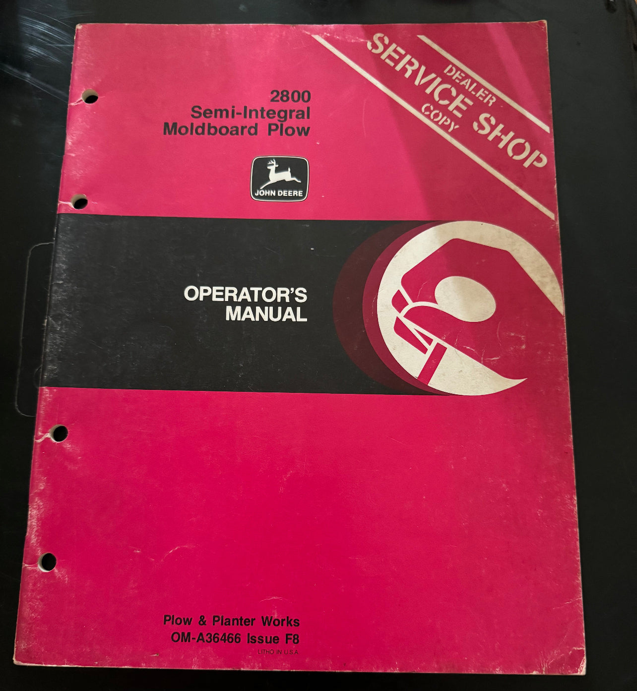 John Deere _ 2800 Semi-Integral Moldboard Plow _ Operator's Manual