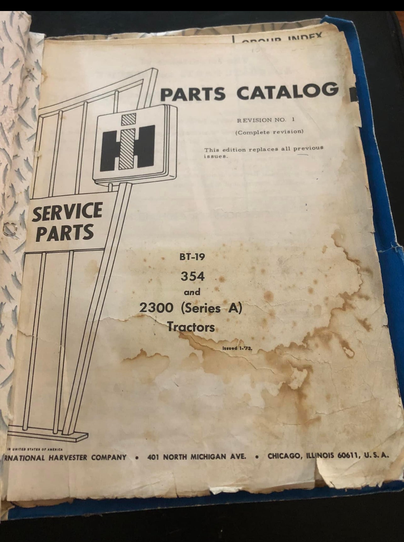 IH _ BT-19 354 & 2300 (Series A) Tractors _ Parts Catalog