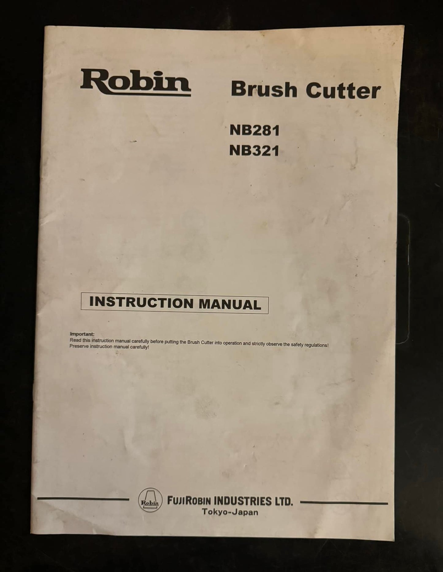 Robin _ Brush Cutter NB281 & NB321 _ Intruction Manual