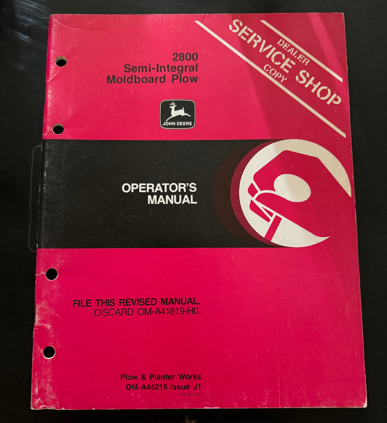 John Deere _ 2800 Semi-Integral Moldboard Plow _ Operator's Manual