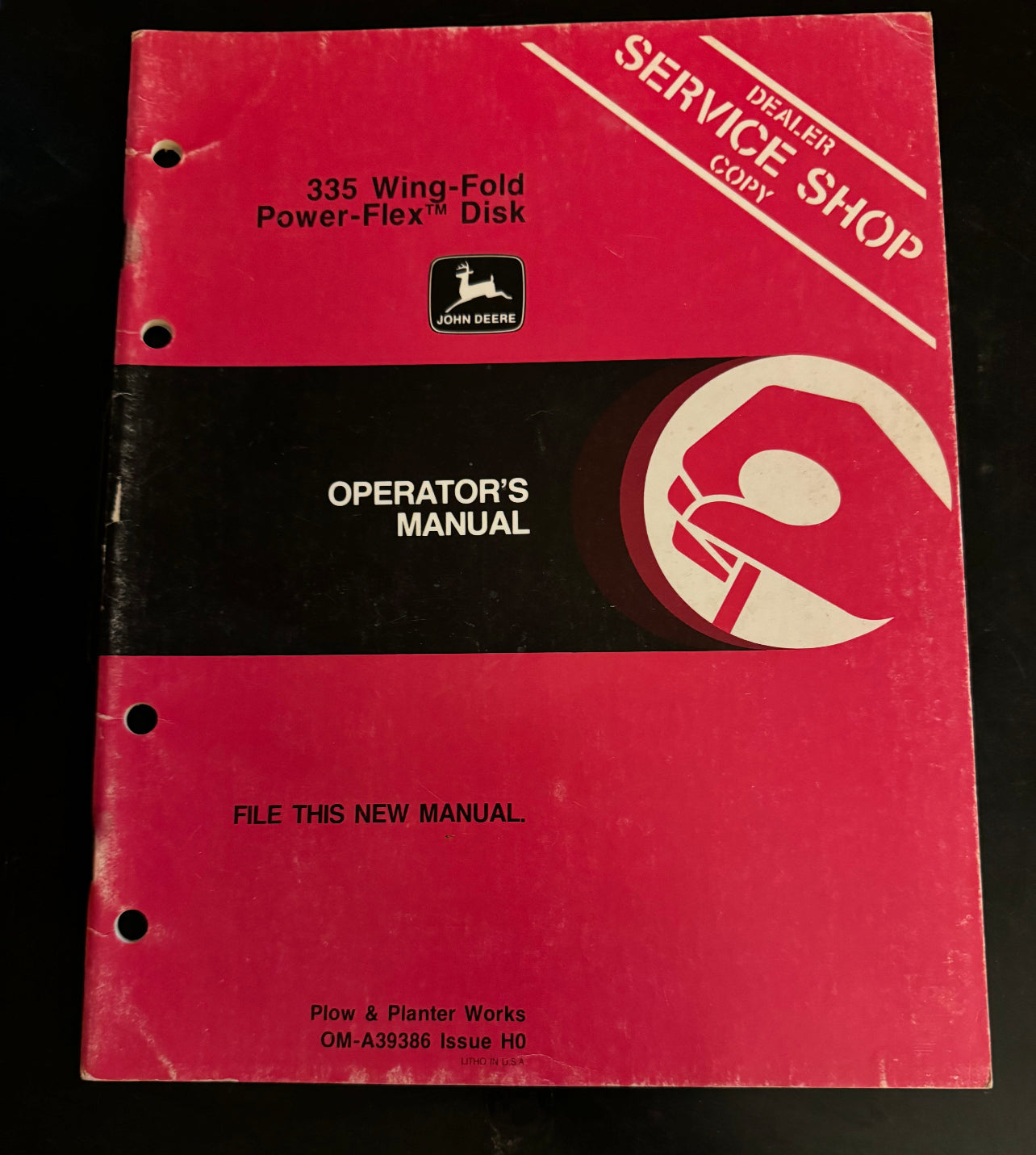 John Deere 335 Wing-Fold Power-Flex Disk _ Operator's Manual