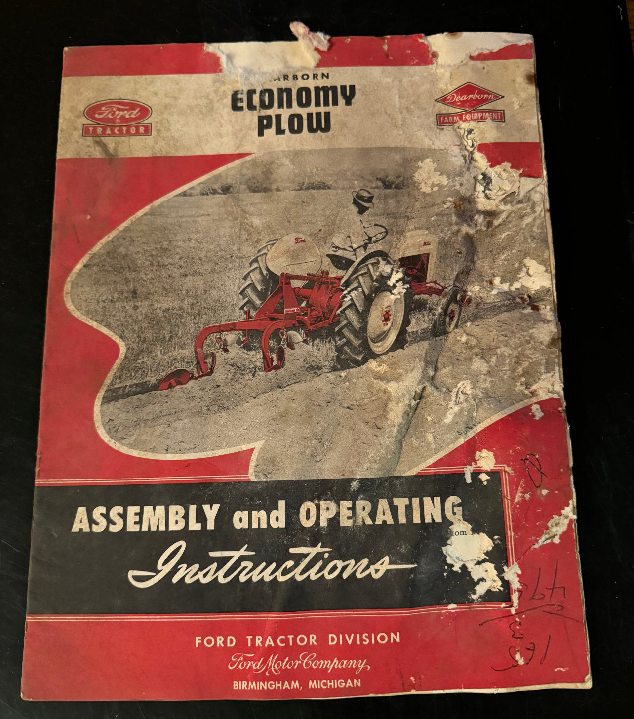 Ford _ Dearborn Economy Plow _ Assembly & Operating Instructions