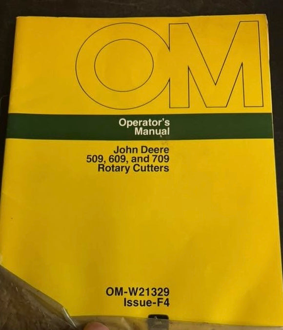 John Deere _ 509, 609 & 709 Rotary Cutters _ Operator’s Manual OM-W21329 F4