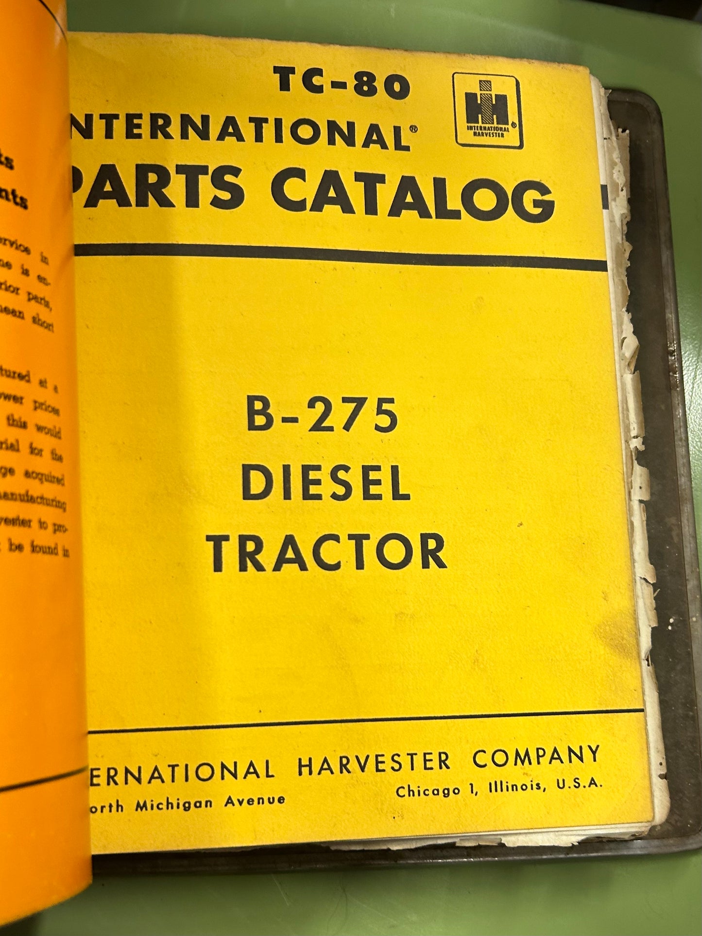 IH _ International B-275 Diesel Tractor _ Parts Catalog TC-80