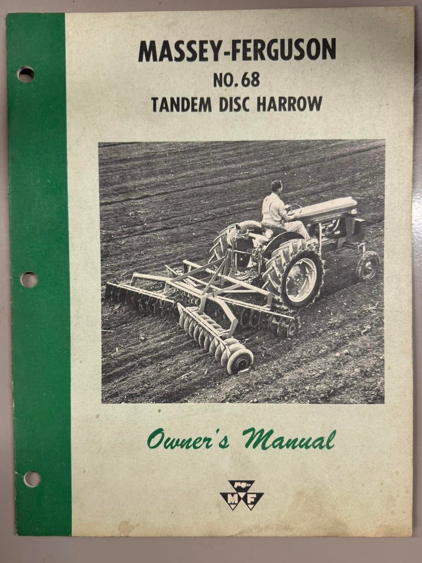 Massey Ferguson MF 68 Tandem Disc Harrow _ Owner’s Manual