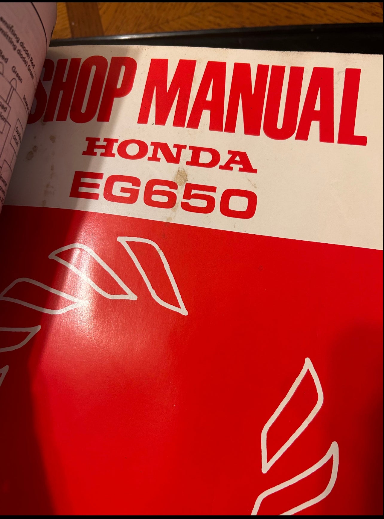 Honda Power Equipment Shop Manuals Binder