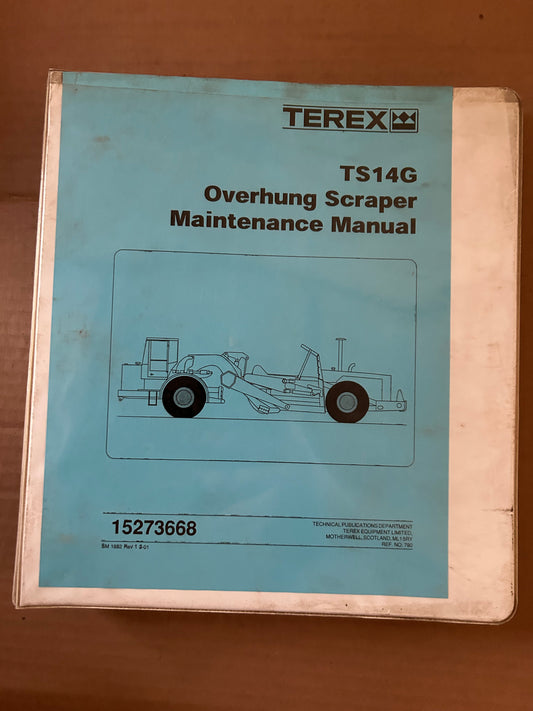 Terex _ TS14G Overhung Scraper _ Maintenance Manual