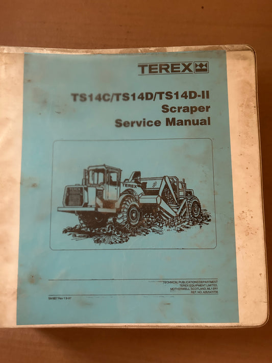 Terex _ TS14C, TS14D, TS14D-II Scraper _ Service Manual