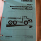 Terex _ TA27 Articulated Dumptruck _ Maintenance Manual