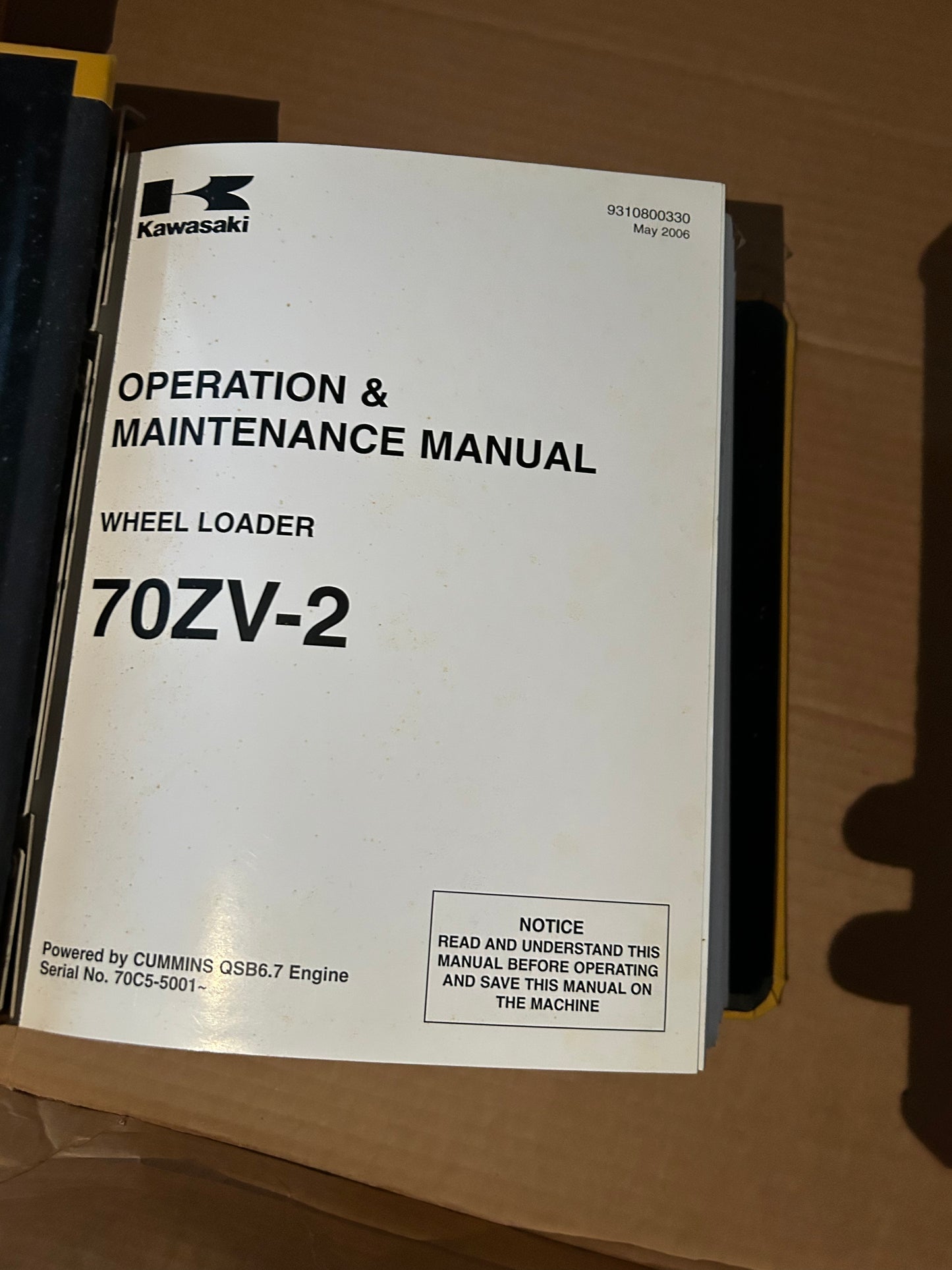 Kawasaki _ 70ZV-2 Wheel Loader _ Binder