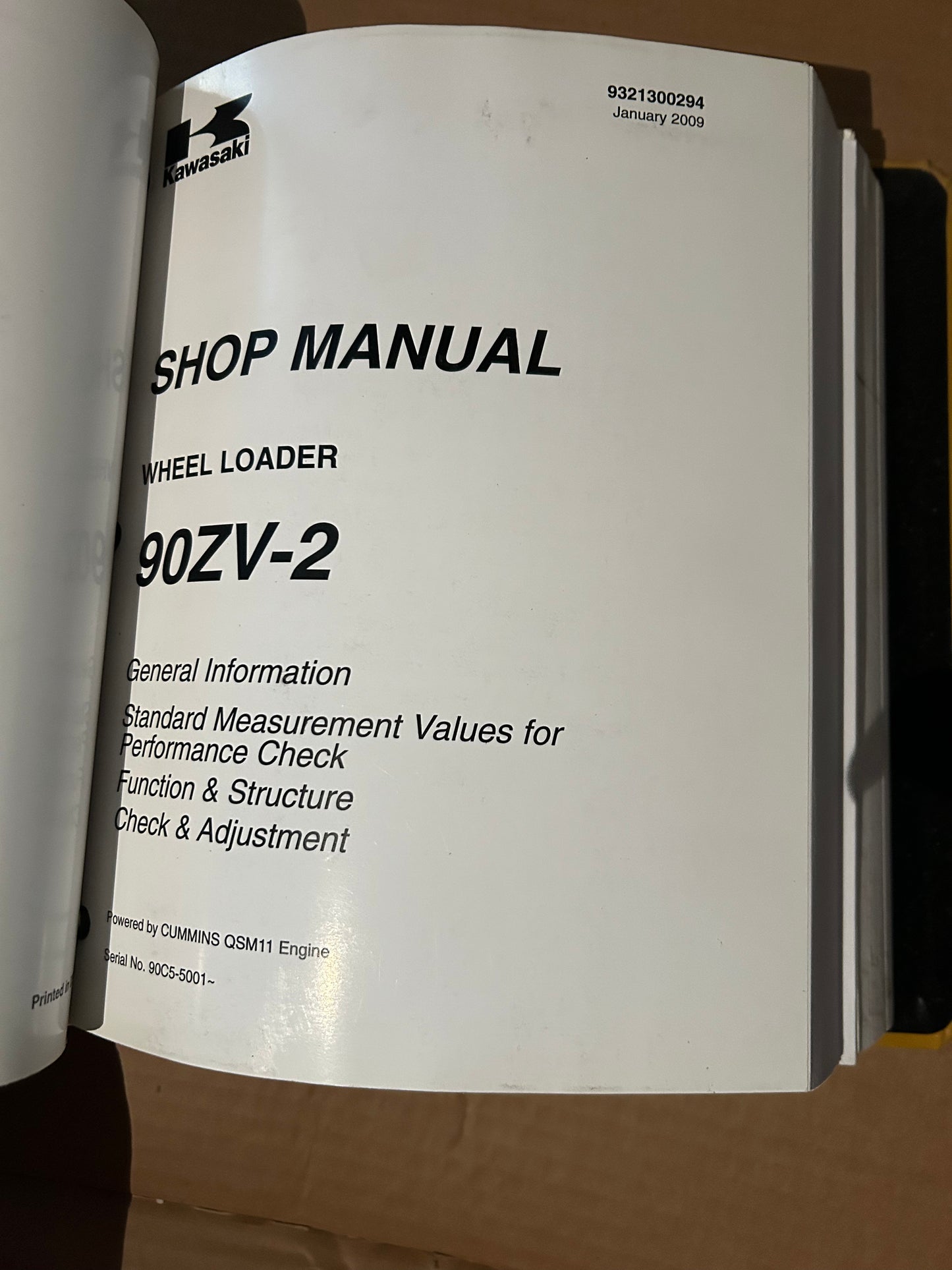 Kawasaki _ 90ZV2 Wheel Loader _ Binder