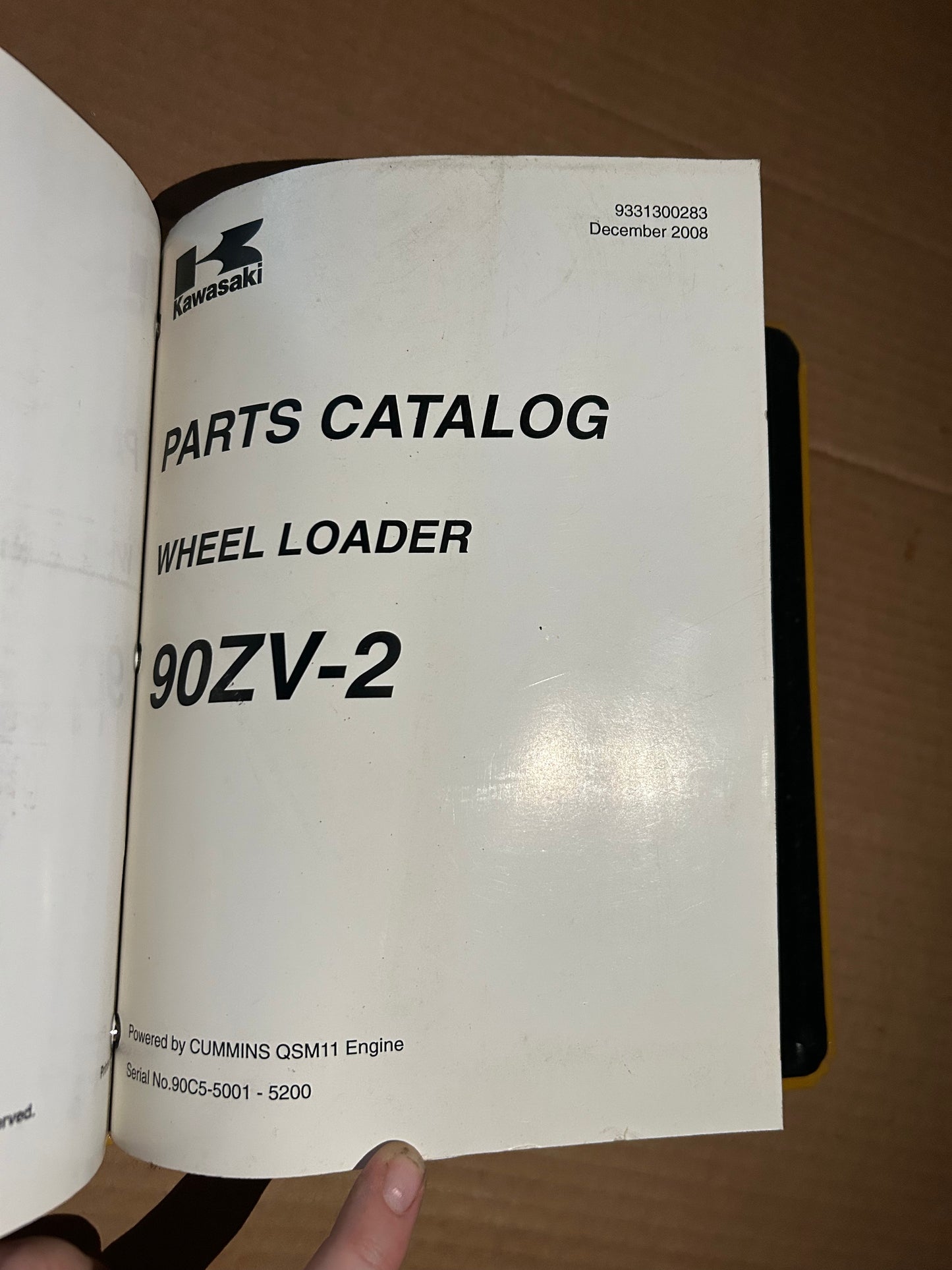 Kawasaki _ 90ZV2 Wheel Loader _ Binder