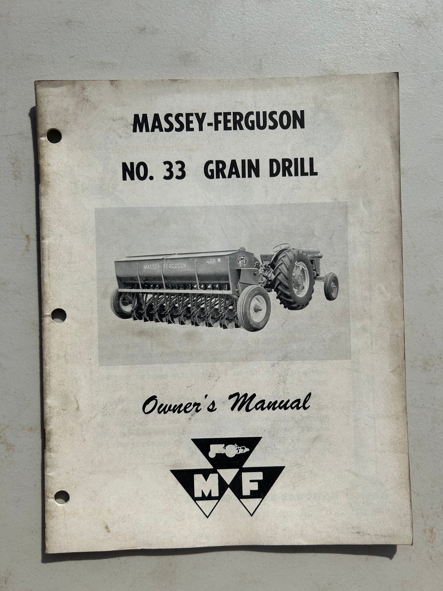 Massey Ferguson MF 33 Grain Drill _ Manuals