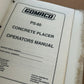 Gomaco _ C-450 Cylinder Finisher, TC-400/600 Texture/Cure & PS-60 Concrete Placer _ Operators & Parts Manual