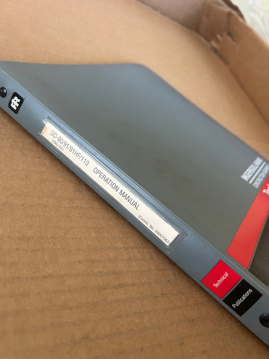 Ingersoll-Rand _ DD-90, DD-91, DD-91HF & DD-110 _ Operations & Maintenance Manual