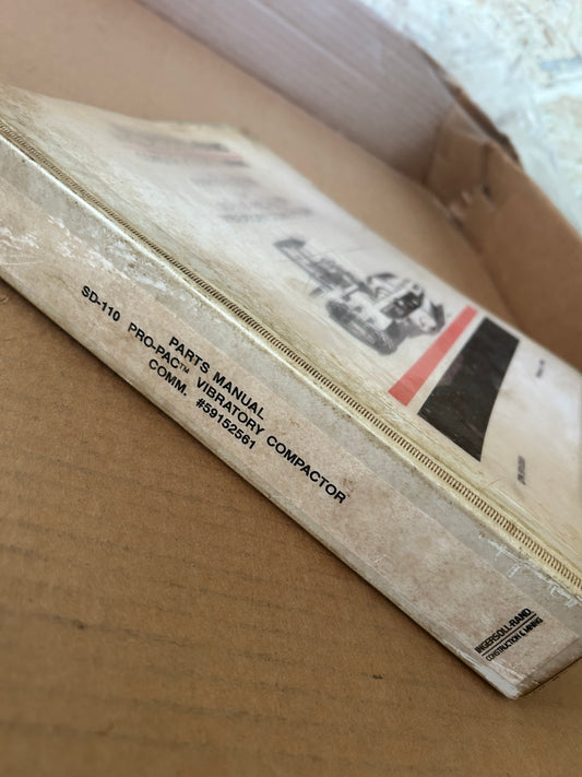 Ingersoll-Rand _ SD-110 Pro-PAC Series Vibratory Compactor _ Parts Manual