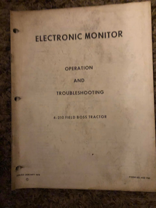 White _ Electronic Monitor 4-210 Field Boss _ Operation & Troubleshooting