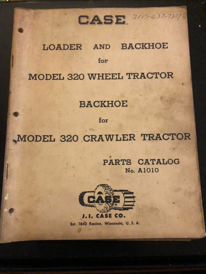 Case _ Loader & Backhoe Model 320 Backhoe for 320 Crawler Tractor _  Parts Catalog