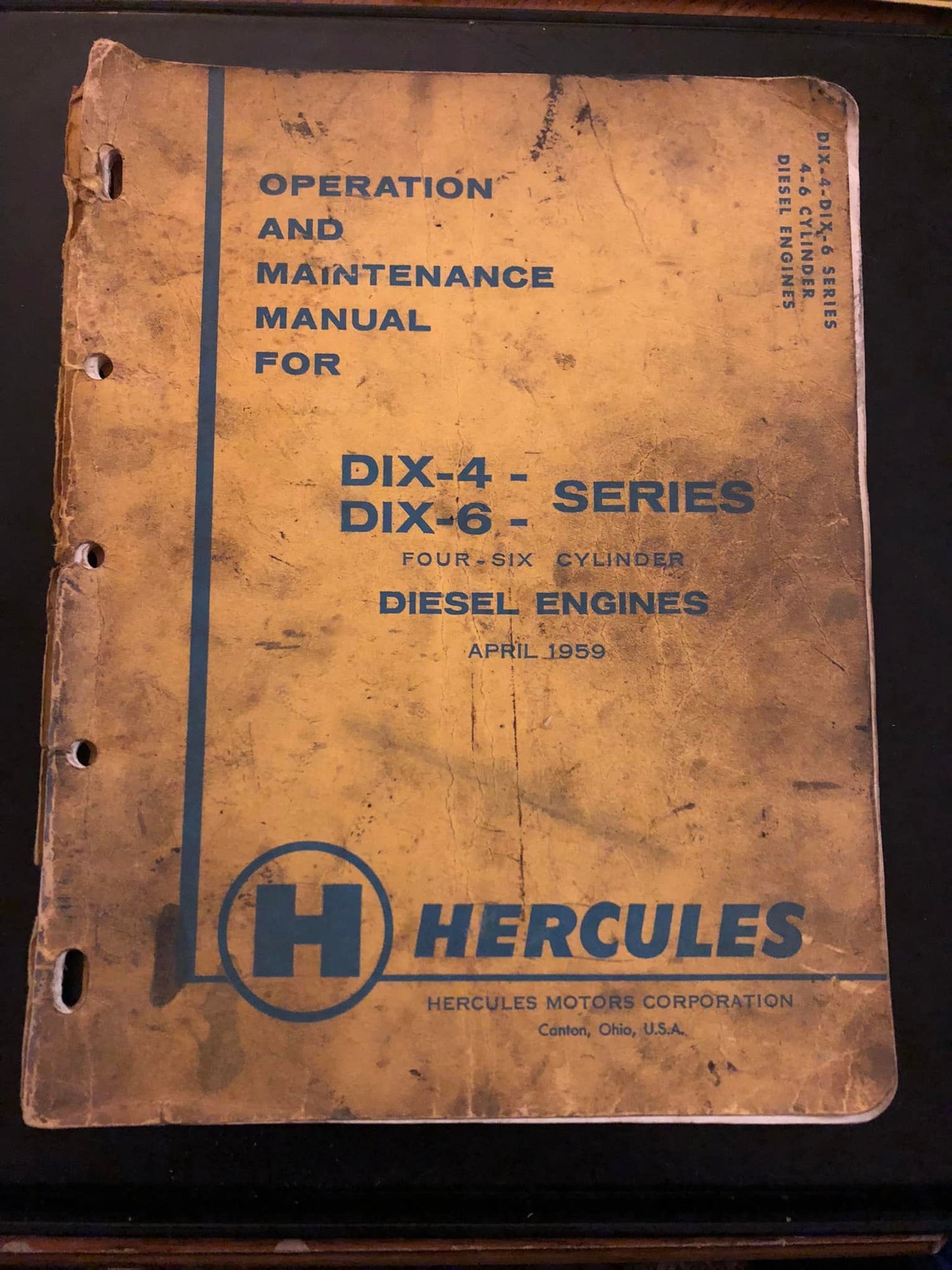 Hercules _ DIX-4 & DIX-6 Series Diesel Engines _ Operation and Maintenance Manual