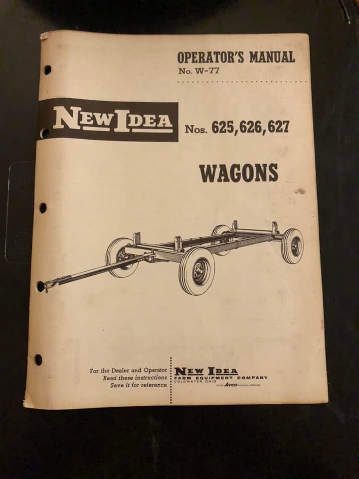 New Idea _ No 625, 626 & 627 Wagons W-77 _ Operator’s Manual