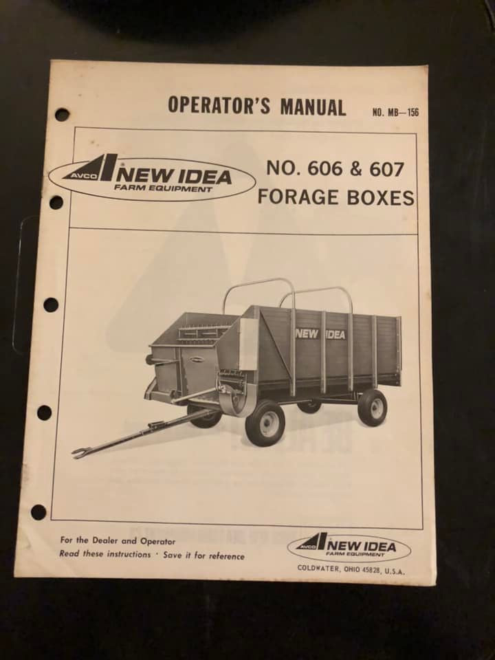 New Idea _ No 606 & 607 Forage Boxes _ Operator’s Manual