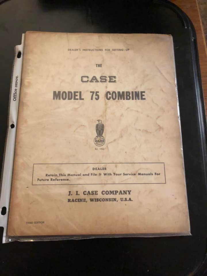 J I Case _ Model 75 Combine _ Dealers Instructions for Setting Up