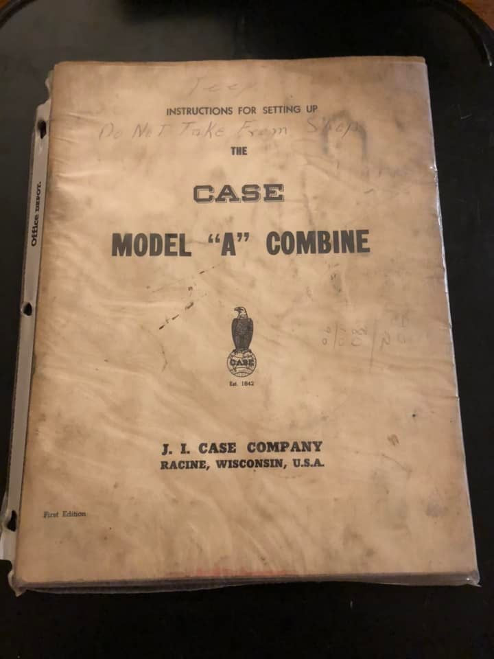 J I Case _ Model A Combine _ Instructions for Setting Up