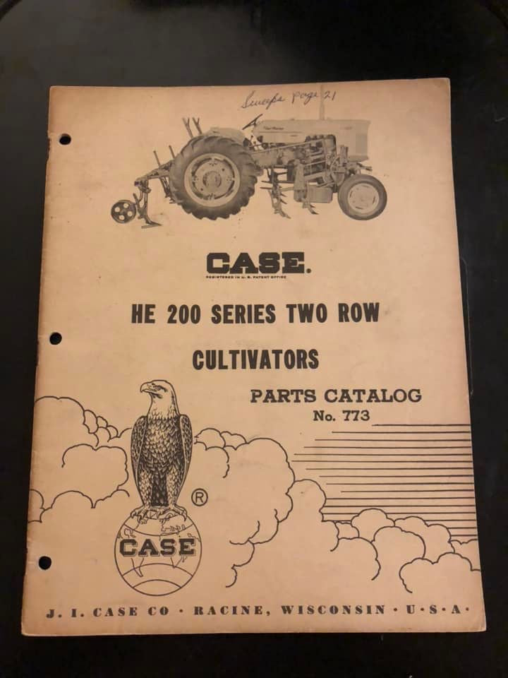 J I Case _ HE 200 Series Two Row Cultivators _ Parts Catalog