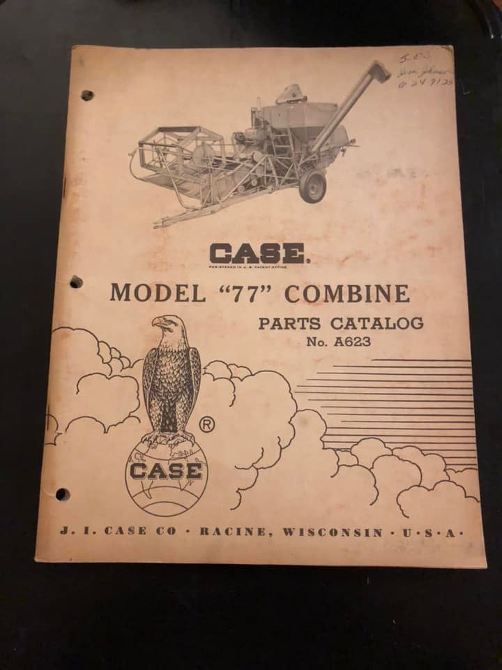 J I Case _ Model 77 Combine _ Parts Catalog