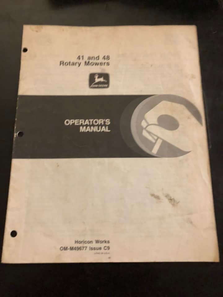 John Deere _ 41” & 46” Rotary Mowers _ Operator’s Manual