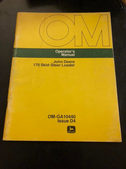 John Deere _ 170 Slid-Steer Loader _ Operator’s Manual