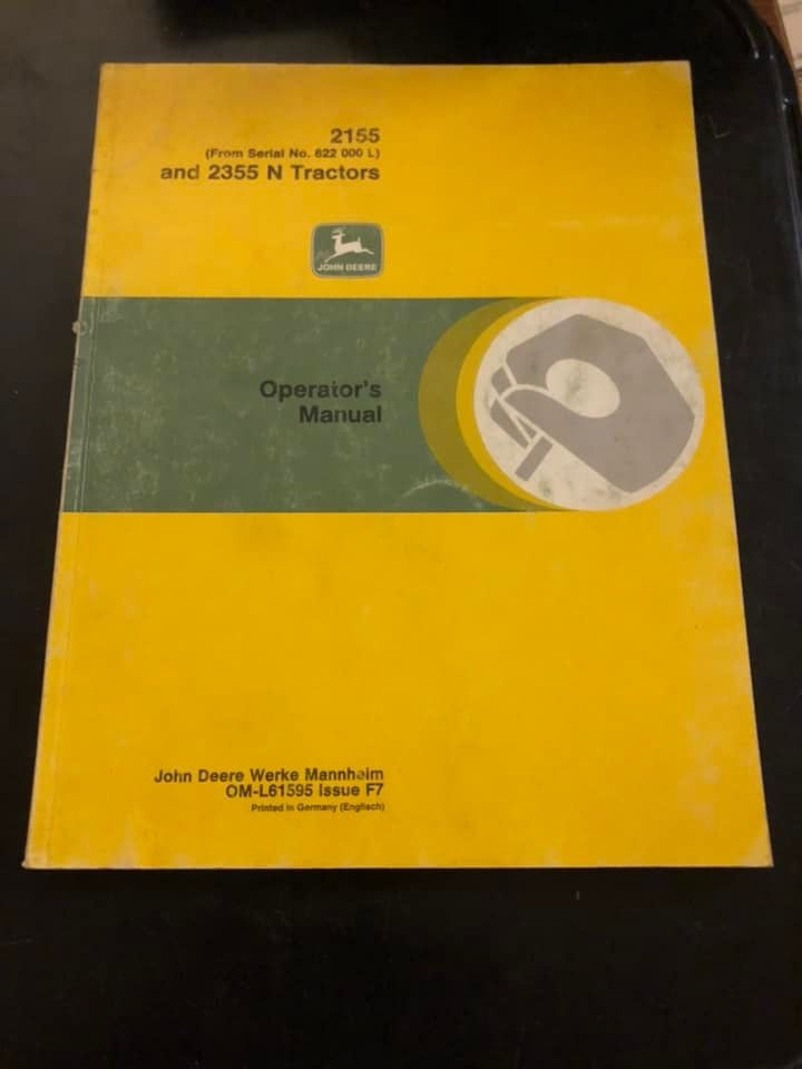 John Deere 2155 & 2355N Tractors _ Operator's Manual