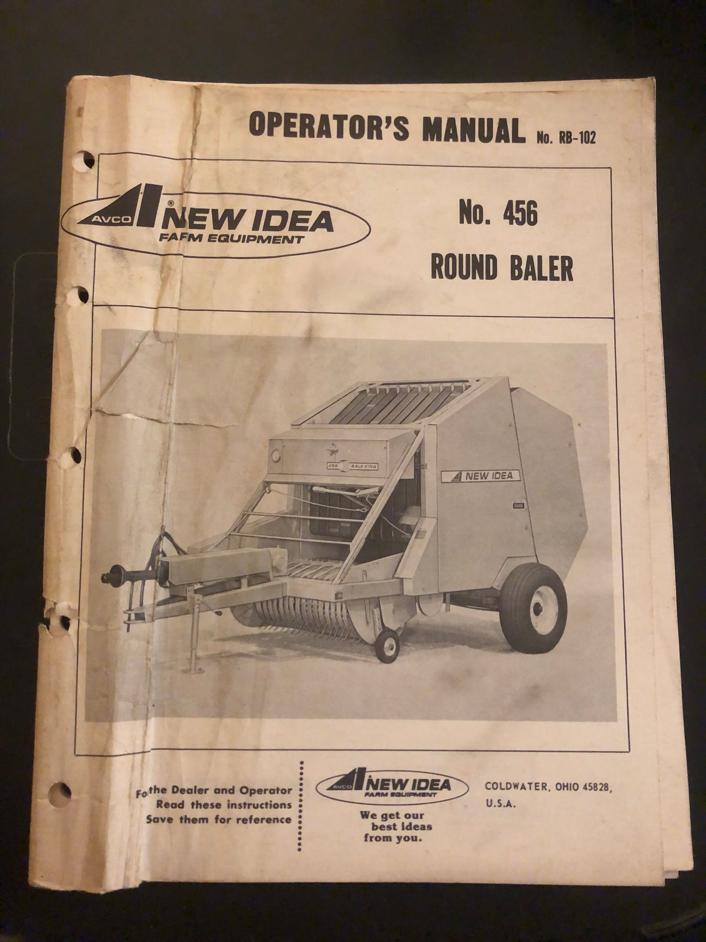 New Idea _ No. 456 Round Baler _ Operator’s Manual