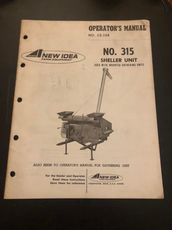 New Idea _ no 325 Sheller  Unit CS-158 _ Operator’s Manual