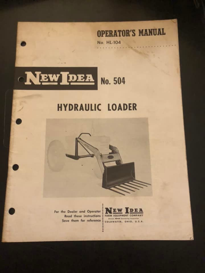 New Idea _ no 504 Hydraulic Loader _ Operator’s Manual