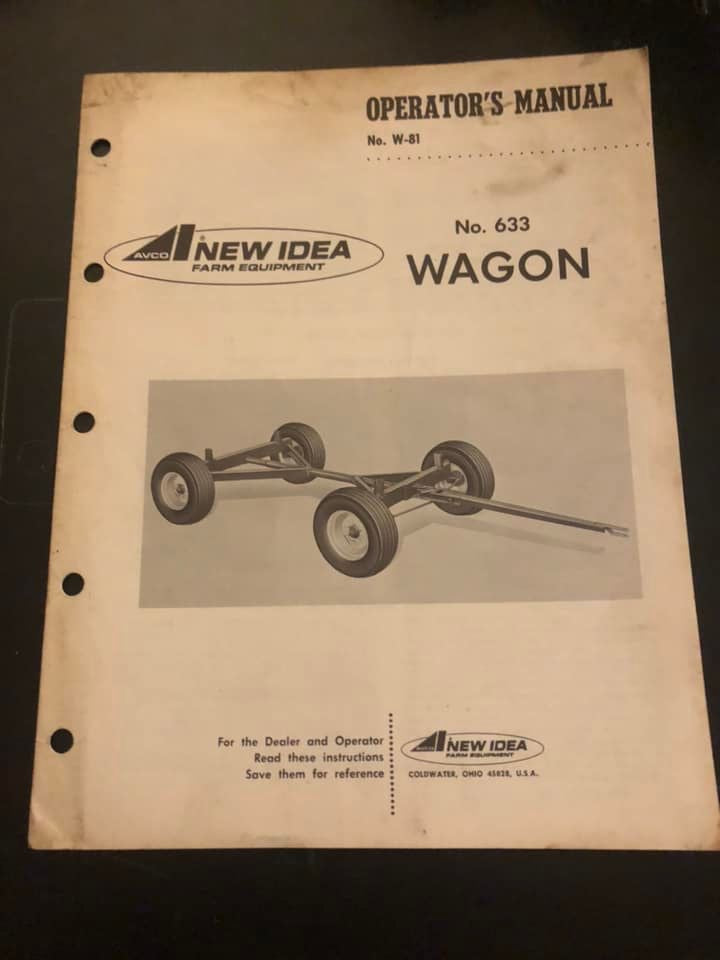 New Idea _ no 633 Wagon _ Operator’s Manual