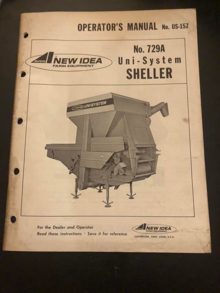 New Idea _ no 729A Uni-Sytem Sheller _ Operator’s Manual