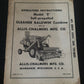 Allis-Chalmers Model E Self-propelled Gleaner Baldwin Combine _ Operators Instructions