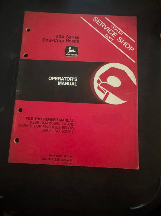 John Deere _ 50A Series Row-Crop Heads _ Operator's Manual