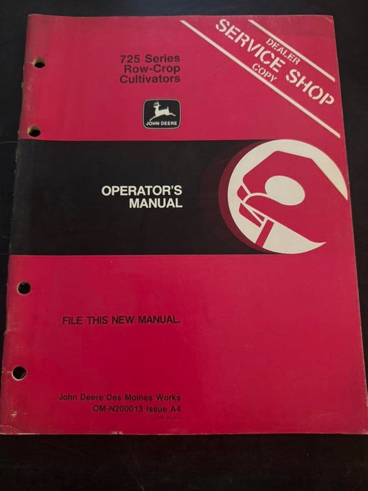 John Deere _ 725 series Row-Crop Cultivators _ Operator's Manual