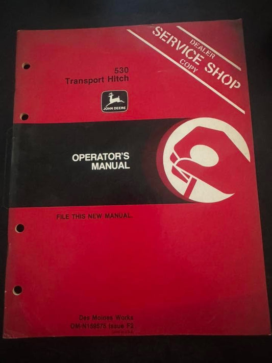 John Deere _ 530 Transport Hitch _ Operator’s Manual