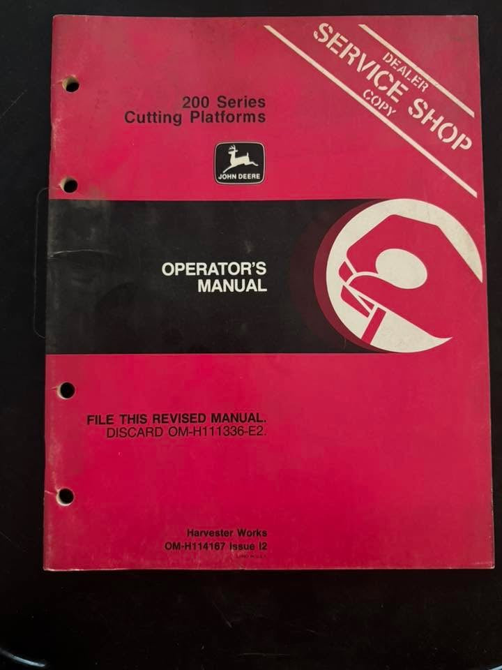 John Deere 200 Series Cutting Platforms _ Operator's Manual