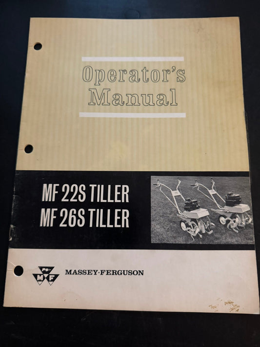 Massey _ MF 22S & 26S Rotary Tillers _ Operator’s Manual