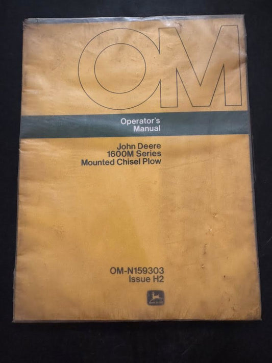 John Deere _ 1600M Series Mounted Chisel Plow _ Operator's Manual OM-N159303 H2