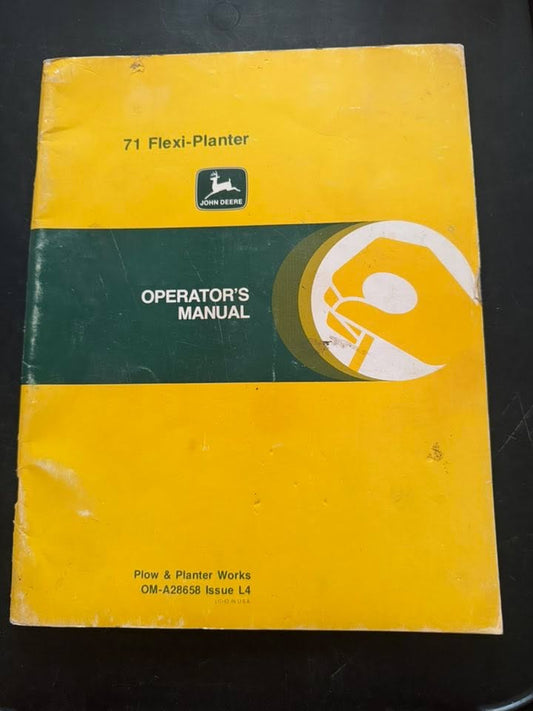 John Deere _ 71 Flexi-Planter _ Operator's Manual OM-A28658 L4