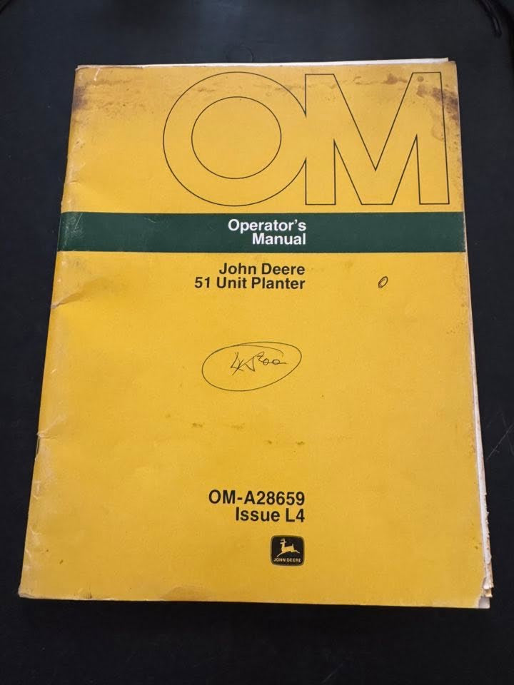John Deere _ 51 Unit Planter _ Operator's Manual OM-A28659 L4