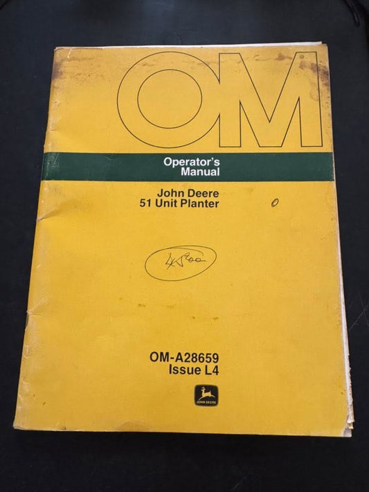 John Deere _ 51 Unit Planter _ Operator's Manual OM-A28659 L4
