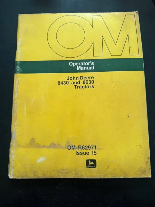 John Deere _ 8430 & 8630 Tractors _ Operator's Manual OM-R62971 I5