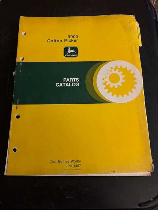 John Deere _ 9900 Cotton Picker _ Parts Catalog PC-1457